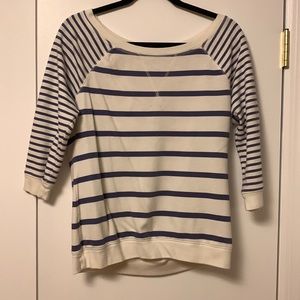 Blue and White Striped Shirt from Old Navy
